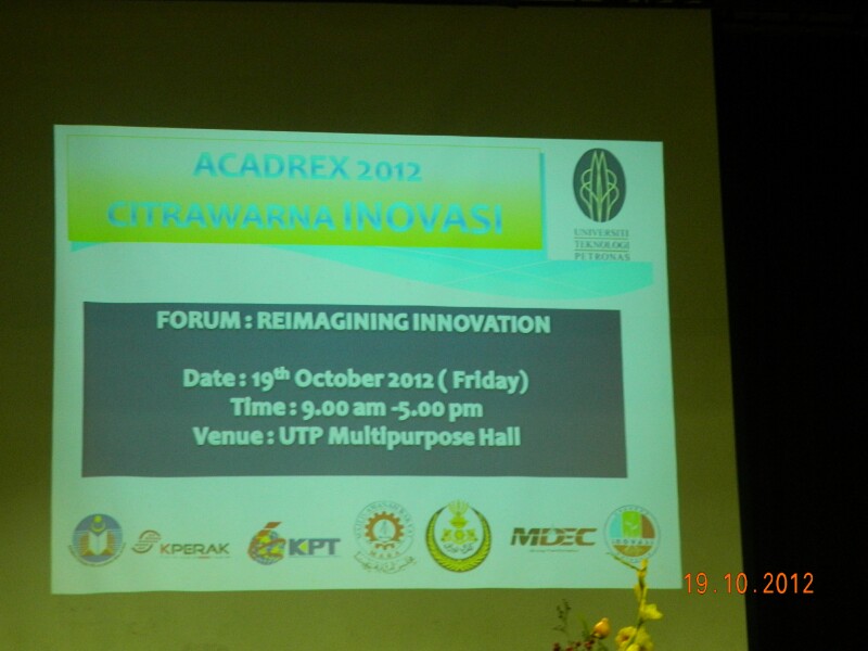 ACADREX2012 - Talk - 5 ACADREX2012 - Talk - 5
